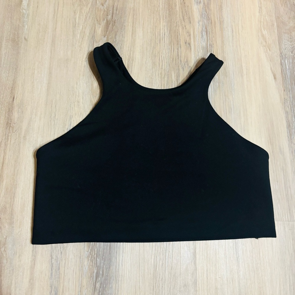 Black Nike Sports Bra Size Large, Cut out back design